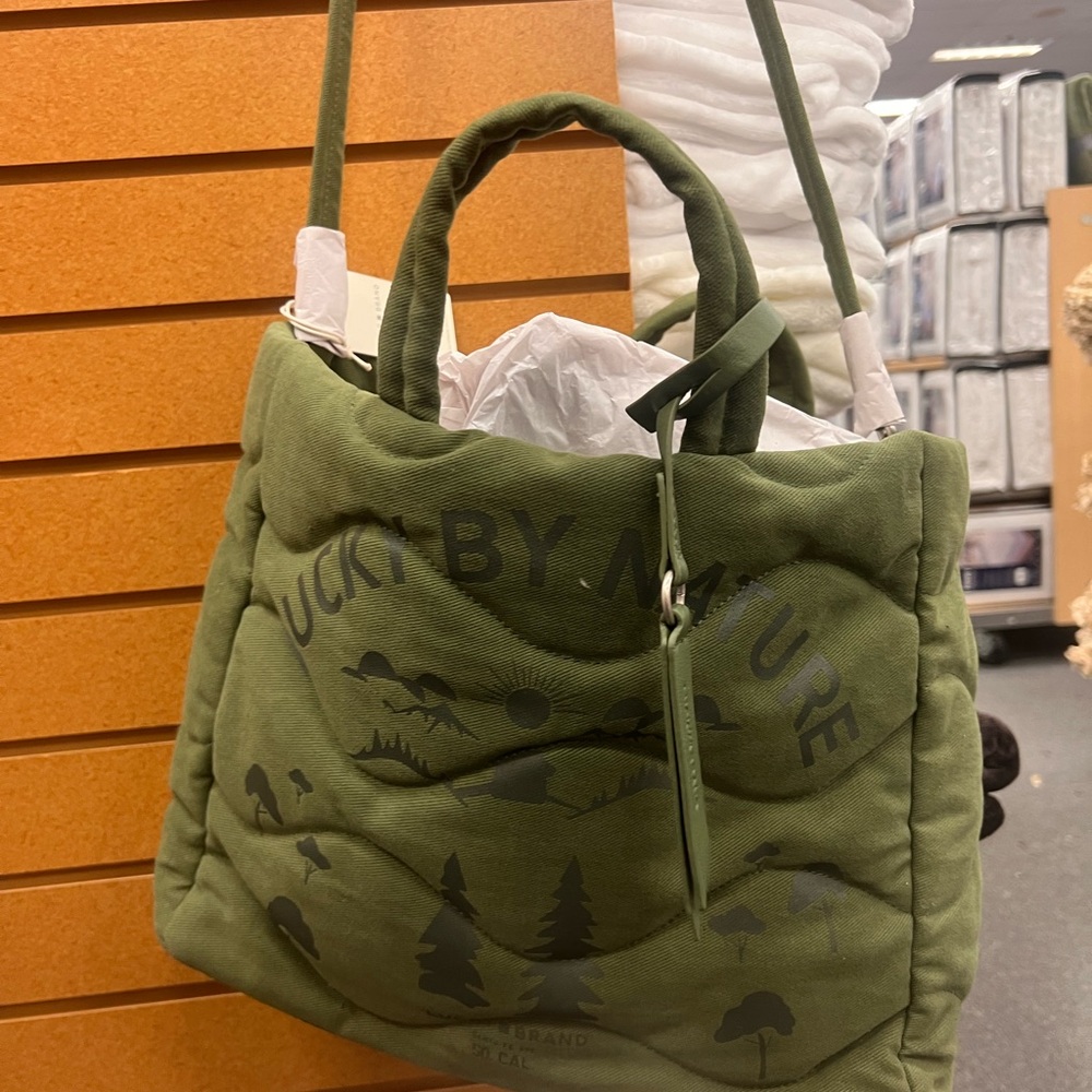 Brand new w/ tags green hippie tote bag